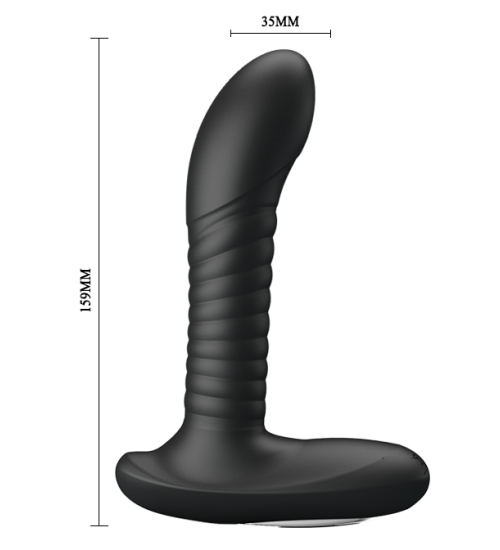 Masážní přístroj na prostatu s vibracemi a kuličkami