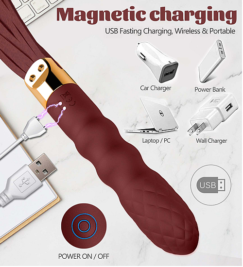 Klasický vibrátor zakončený bičem