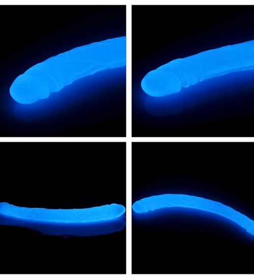 Dlouhé dvojité luminiscenční dildo