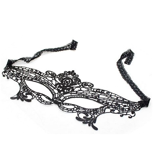 Elegantní vyšívaná maska