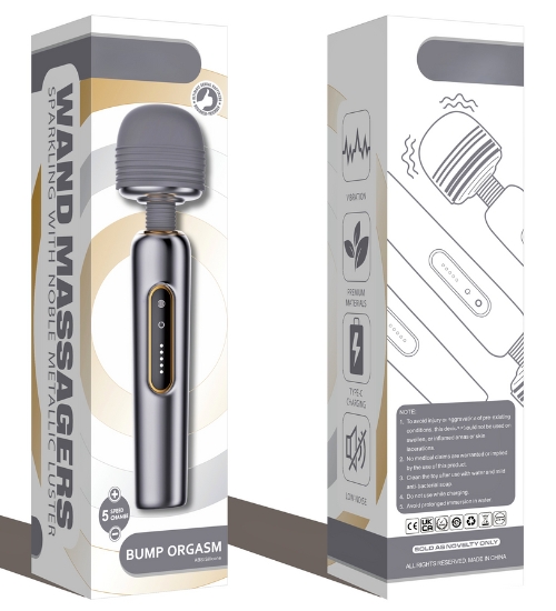 Lehká stříbrná masážní hůlka