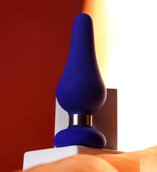 Fialový silikonový anální kolík
