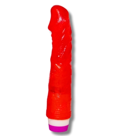 Červený gelový vibrátor