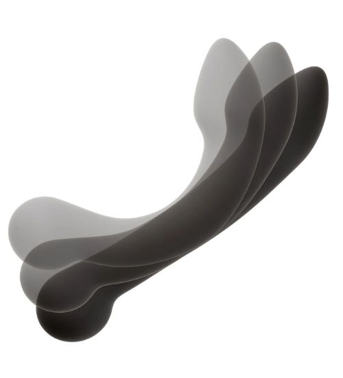 Černé oboustranné silikonové dildo
