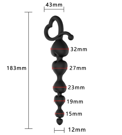 Anální sonda – srdíčka