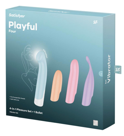 Sada pro potěšení: Vibrátor + 4 polštářky