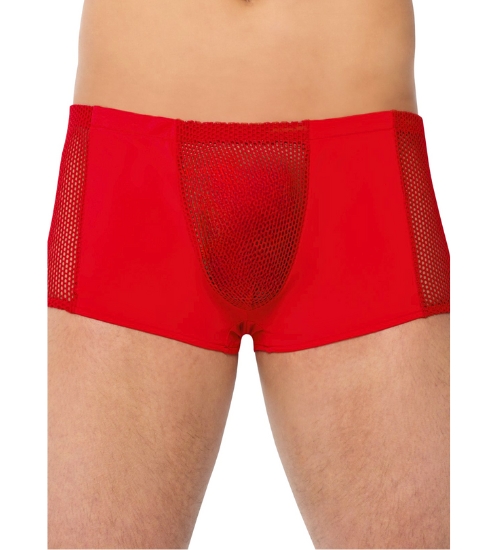 Červené síťované boxerky