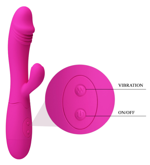 Růžový USB vibrátor