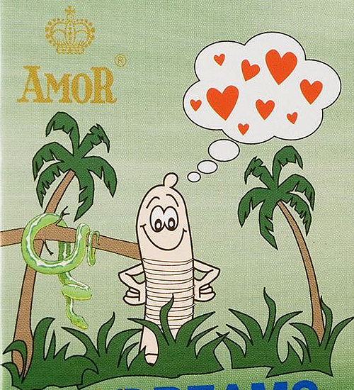 Texturované pruhované kondomy - 3 ks.