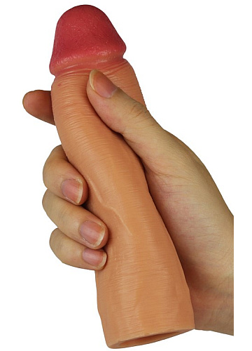 Prodlužovací návlek napodobující mužský penis
