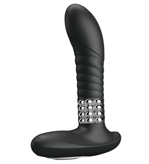 Masážní přístroj na prostatu s vibracemi a kuličkami