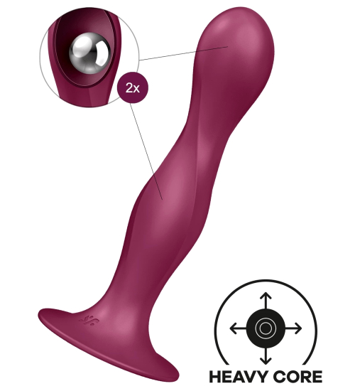 Vaginální dildo s kuličkami uvnitř