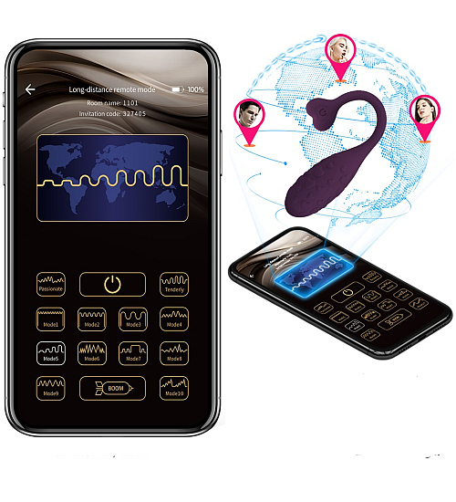 Dálkově ovládaný projektil pro potěšení