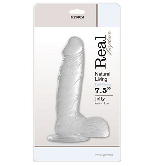 Průhledné dildo s přísavkou