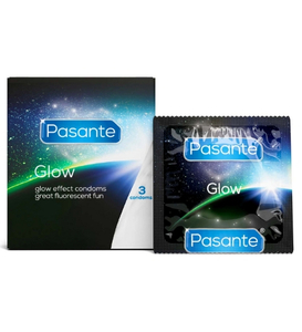 Svítící kondomy Pasante Glow 3 ks