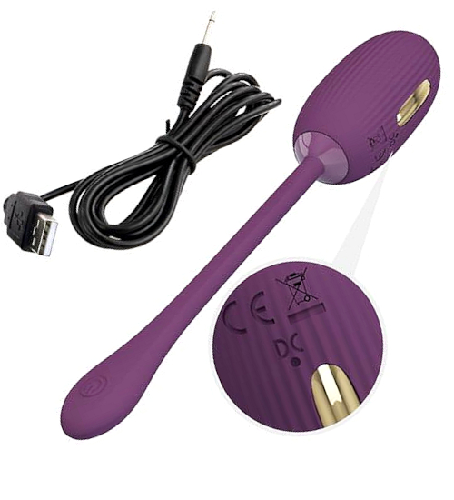 Vibrační kulička potěšení s elektrostimulací