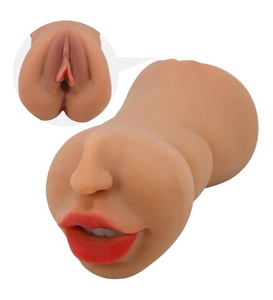 Realistický masturbátor 2v1 vagína a ústa