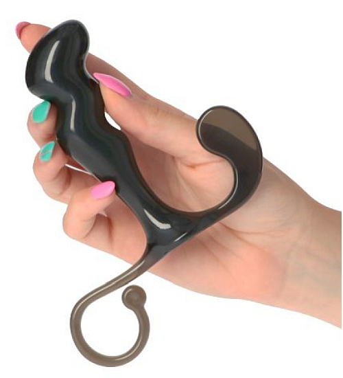 Černý masážní přístroj na prostatu