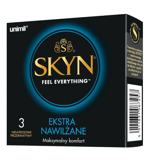 Unimil Skyn ​​​​Extra zvlhčené nelatexové kondomy