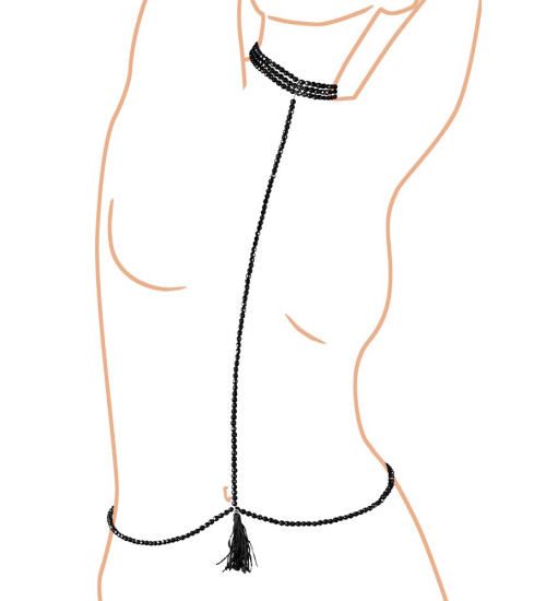 Korálkový tělový postroj