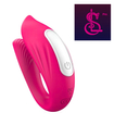 Přenosný růžový vibrátor ovládaný aplikací