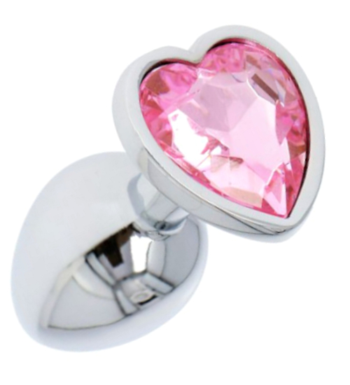 Zástrčka s krystalem ve tvaru srdce