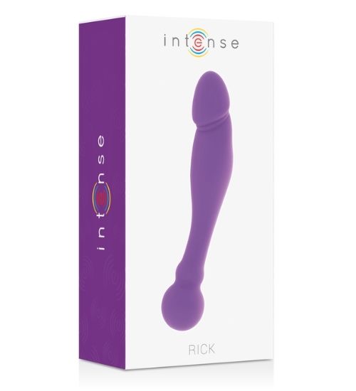 Flexibilní fialové oboustranné dildo