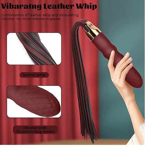 Klasický vibrátor zakončený bičem