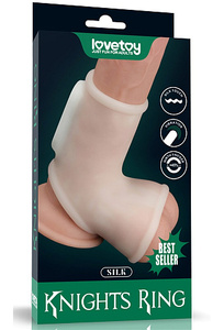 Vibrační bílá čepice na penis