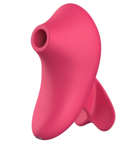 Červený stimulátor klitorisu s 10 režimy