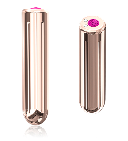 Mini vibrátor - růžové zlato 
