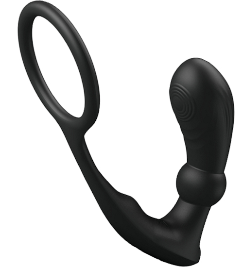 Masážní přístroj na prostatu s nástavcem na penis