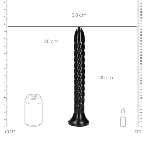 Obrovské spirálové anální dildo