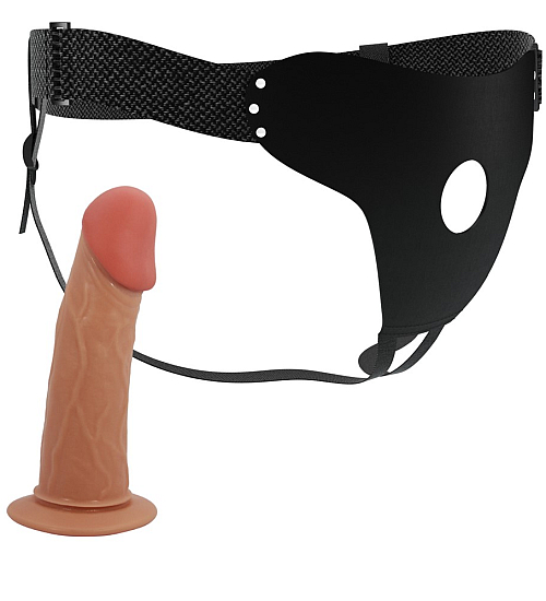 Pánský strap-on z měkkého materiálu