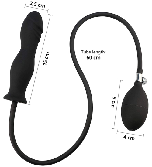 Rostoucí anální kolík - pumpovací