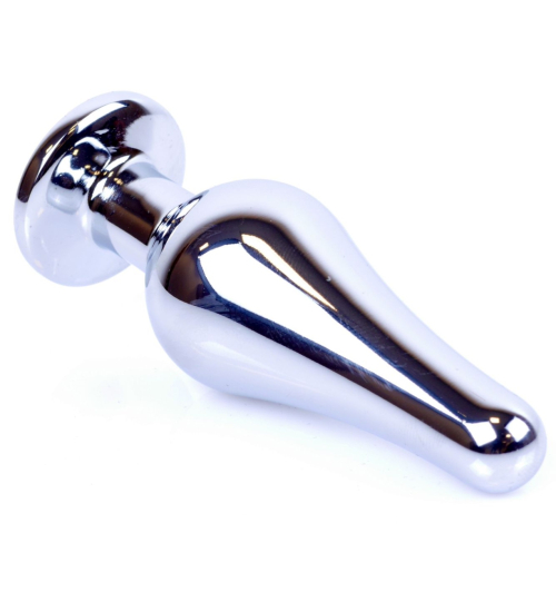 Kovový anální kolík s krystalem