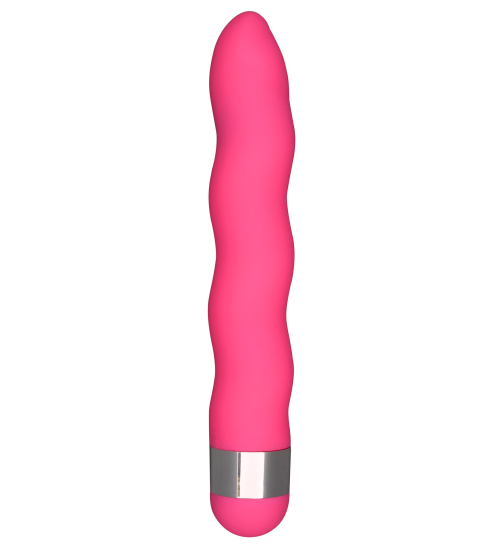 Růžový zvlněný vibrátor