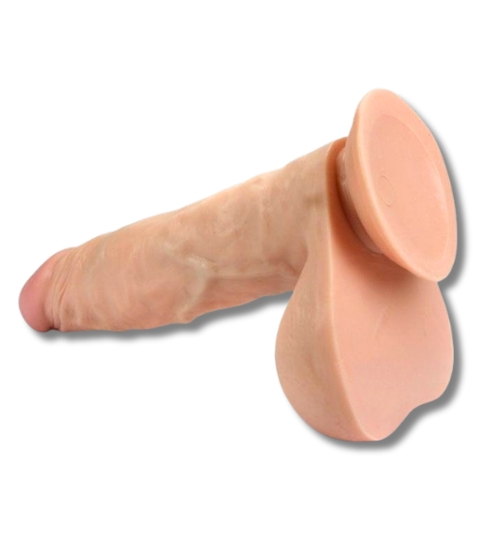 Silné dildo s kuličkami