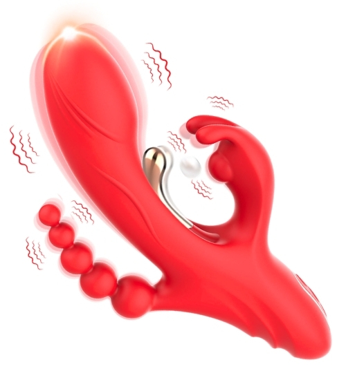 Rabbit vibrátor s análním stimulátorem