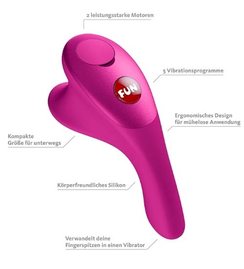 Růžový praktický mini vibrátor - 5 vibračních programů