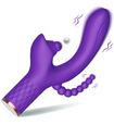 Fialový vibrátor s trojitým uspokojením