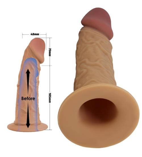 Vibrační strap-on s měkkou špičkou