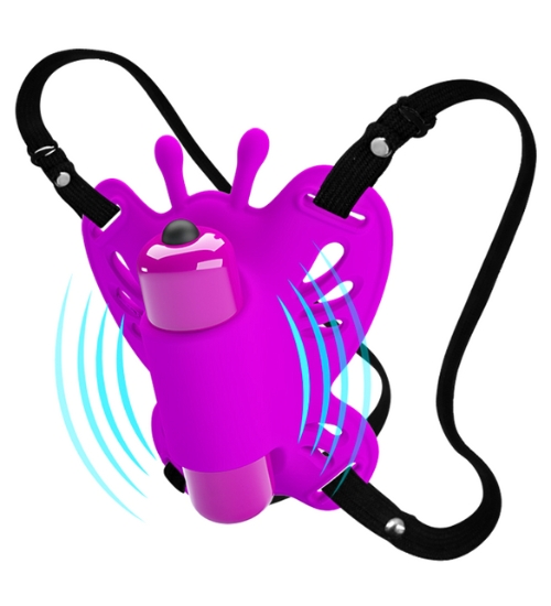 Silikonový erotický motýl - 10 vibrací