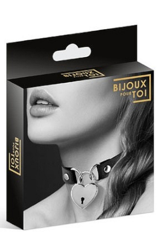 Obojek na krk s visacím zámkem - Collar Candado