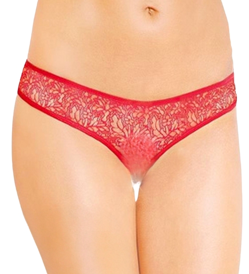 Červené kalhotky s dírkou