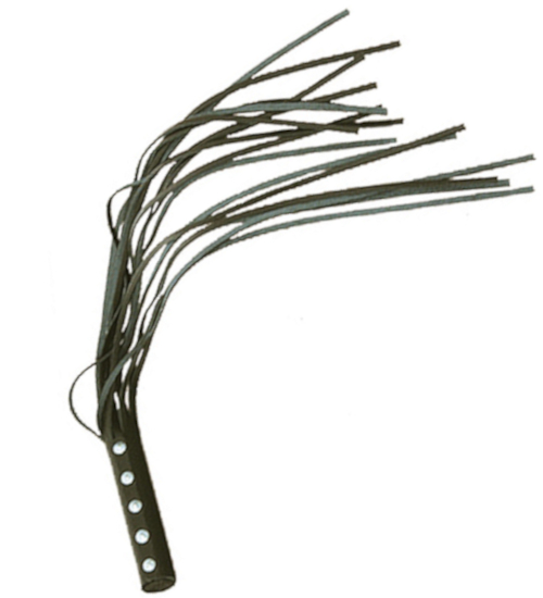 Kožený bič s dřevěnou rukojetí