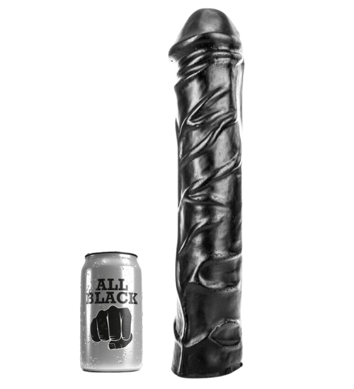 Obrovské černé anální dildo