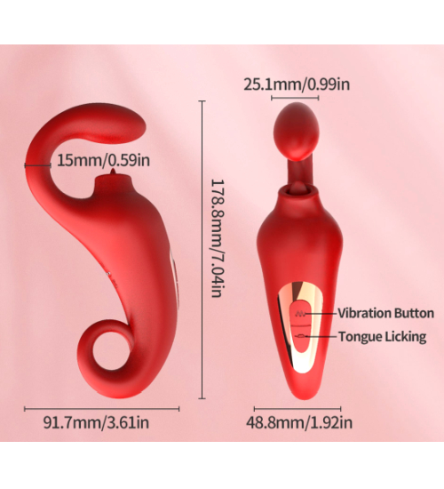 Vibrátor pro stimulaci bodu G a klitorisu