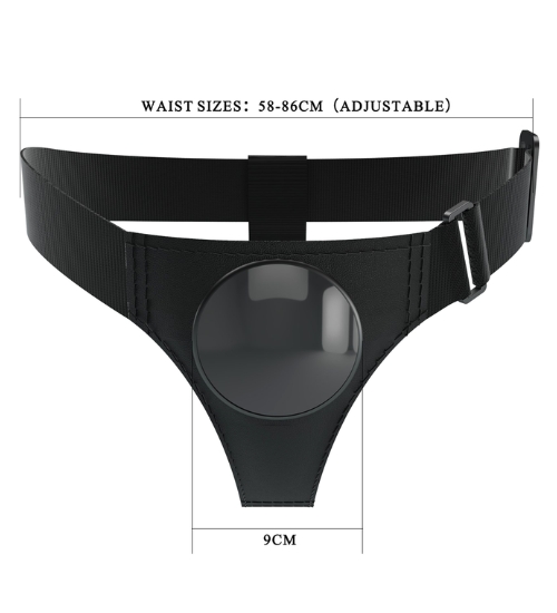 Postroj s popruhem - Harness Briefs Black