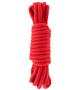 Červené bavlněné lano 5 m